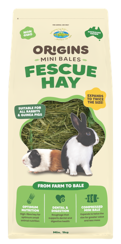 Vetafarm Origins Mini Bale Fescue Hay 1kg