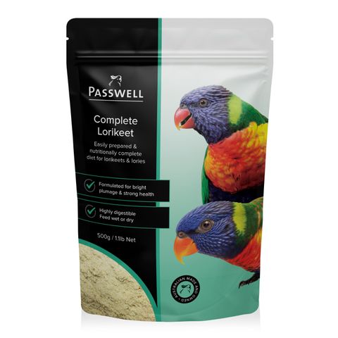 PASSWELL COMPLETE LORIKEET 500G
