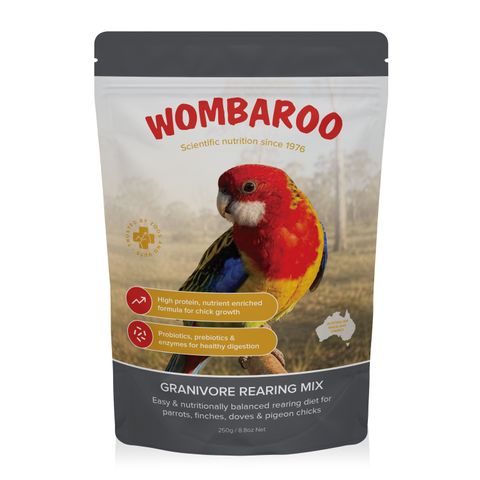WOMBAROO GRANIVORE REARING 250G