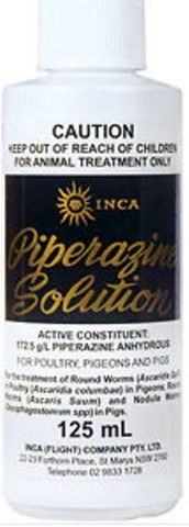 INCA PIPERAZINE SOLUTION P P & P 125ML