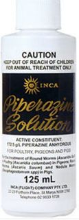 INCA PIPERAZINE SOLUTION P P & P 125ML