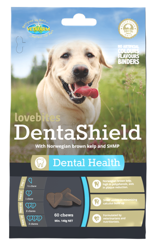 Vetafarm Lovebites DentaShield for Dogs 60s