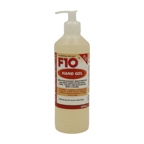 F10 Hand Gel Pump Pack 500ml