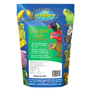 VETAFARM GOLDEN LORI RICE 450G