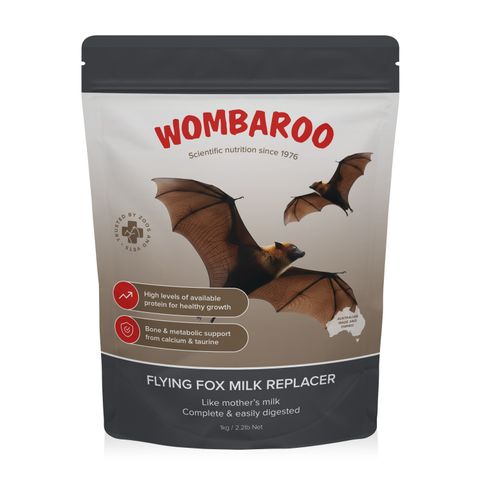 WOMBAROO FLYING FOX MILK REPLACER 1KG