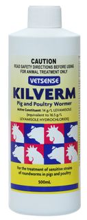 VETSENSE KILVERM PIG & POULTRY 500ML