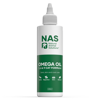 NATURAL ANIMAL SOLUTIONS OMEGA 3 6 & 9 OIL FOR CATS 200ML