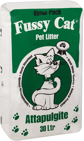 FUSSY CAT LITTER 30L (ATTAPULGITE)