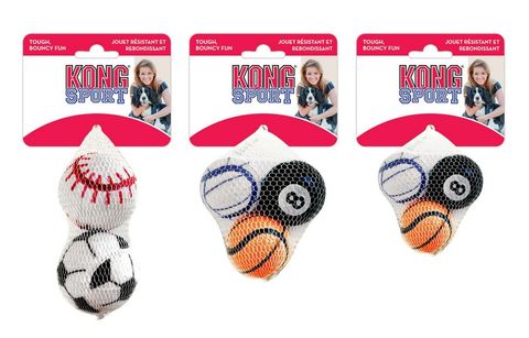 KONG SPORT BALLS ASSORTED 3PACK SMALL ABS3