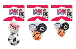 KONG SPORT BALLS ASSORTED 3PACK SMALL ABS3