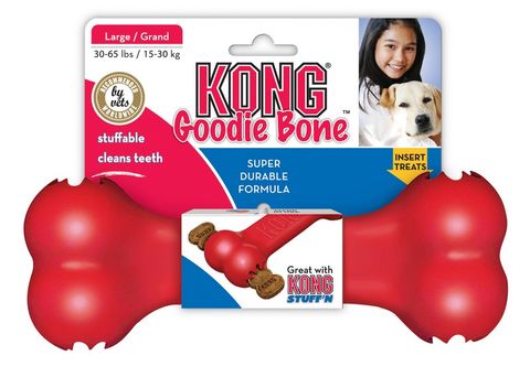 KONG GOODIE BONE LARGE RED 10014