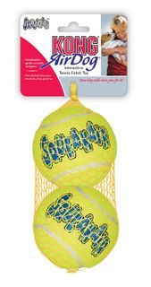 KONG AIRDOG SQUEAKER BALLS LARGE 2PACK AST1