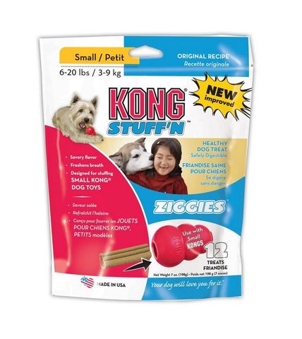 KONG STUFF N ADULT ZIGGIES SMALL 12PACK XA31