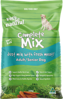 VETS ALL NATURAL COMPLETE MIX ADULT SENIOR 15KG