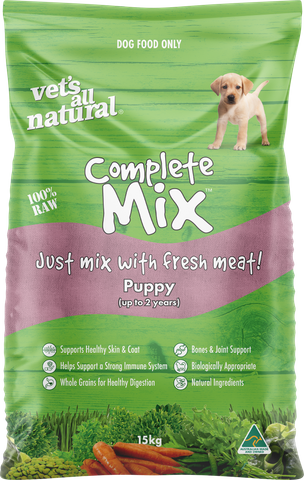 VETS ALL NATURAL COMPLETE MIX PUPPY 15KG