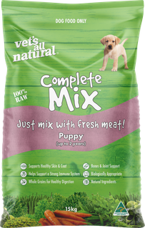 VETS ALL NATURAL COMPLETE MIX PUPPY 15KG