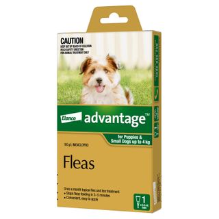 ADVANTAGE SMALL DOG 0-4KG 1PACK