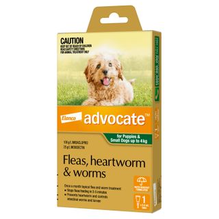 ADVOCATE DOG SMALL GREEN 0-4KG 1PACK