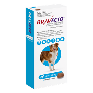 BRAVECTO LARGE DOG BLUE 20-40KG 1PACK