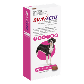 BRAVECTO VERY LARGE DOG PURPLE 40-56KG 1PACK