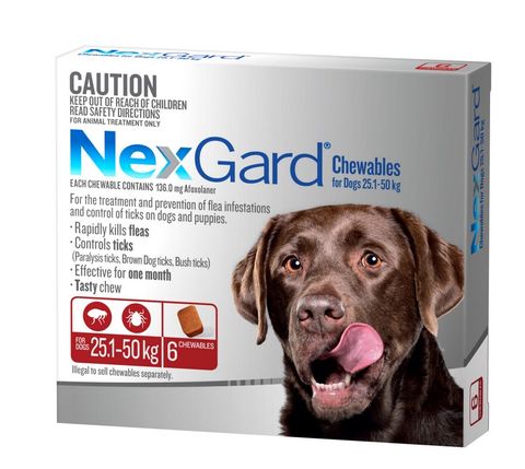 NEXGARD EXTRA LARGE 25.1-50KG 6PACK