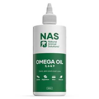 NATURAL ANIMAL SOLUTIONS OMEGA 3 6 & 9 OIL FOR DOGS 500ML