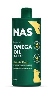 NATURAL ANIMAL SOLUTIONS OMEGA 3 6 & 9 OIL DOGS HORSES 1000ML