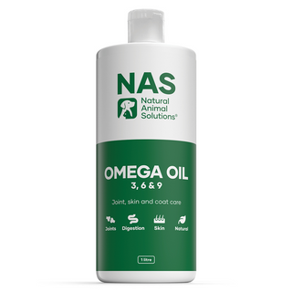 NATURAL ANIMAL SOLUTIONS OMEGA 3 6 & 9 OIL DOGS HORSES 1000ML