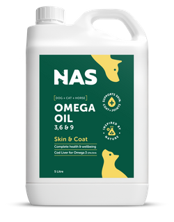 NATURAL ANIMAL SOLUTIONS OMEGA 3 6 & 9 OIL DOGS HORSES 5000ML