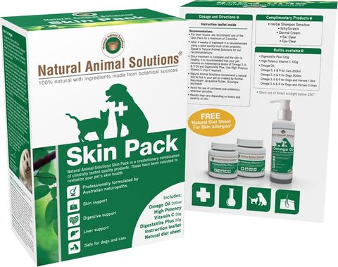 NATURAL ANIMAL SOLUTIONS SKIN PACK 50G