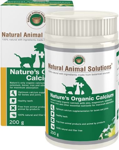 NATURAL ANIMAL SOLUTIONS NATURES ORGANIC CALCIUM 200G