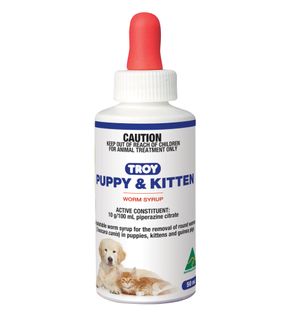TROY PUPPY & KITTEN WORM SYRUP 50ML