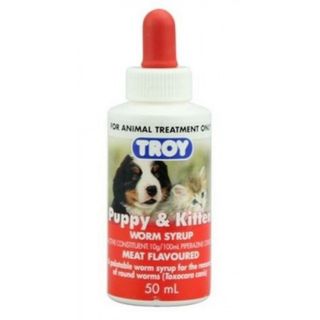 TROY PUPPY & KITTEN WORM SYRUP 50ML