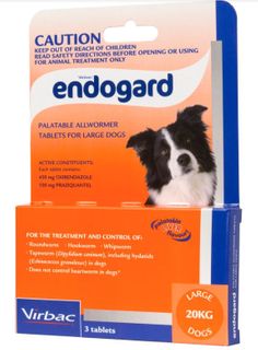 VIRBAC ENDOGARD DOG 20KG 3TABS