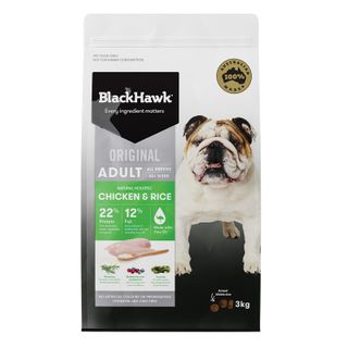 BLACK HAWK ADULT CHICKEN & RICE 3KG