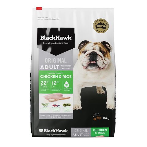 BLACK HAWK ADULT CHICKEN & RICE 10KG