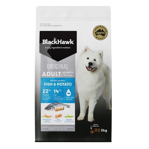 BLACK HAWK ADULT FISH & POTATO 3KG