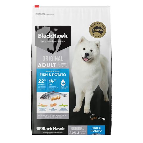 BLACK HAWK ADULT FISH & POTATO 20KG