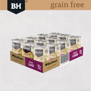 BLACK HAWK GRAIN FREE LAMB 400GX12