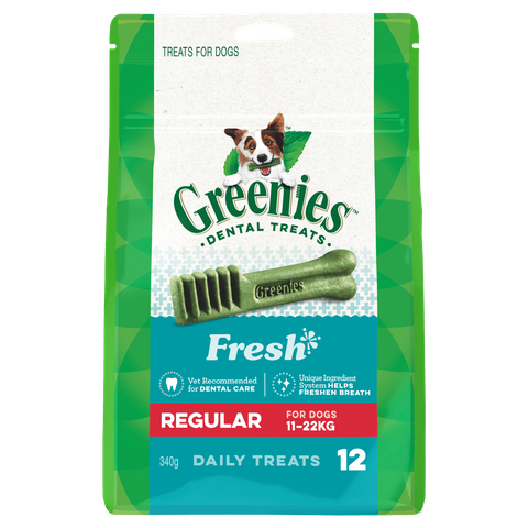 GREENIES FRESHMINT PACK 340G REGULAR