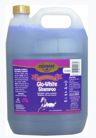 EQUINADE SHOWSILK SHAMPOO GLO WHITE 5L