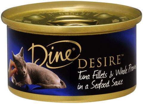 DINE DESIRE TUNA FILLET PRAWN SEAFOOD SAUCE 85GX24