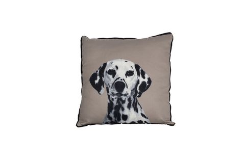 MOG AND BONE CUSHION DALMATIAN