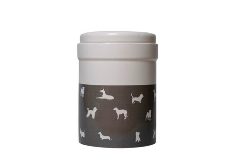 MOG AND BONE CERAMIC CANISTER MOCCA DOG