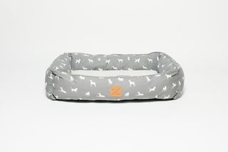 MOG AND BONE BOLSTER BED GREY DOG SMALL