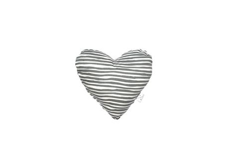 MOG AND BONE HEART SHAPED SOFT TOY GREY STRIPE