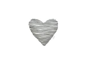 MOG AND BONE HEART SHAPED SOFT TOY GREY STRIPE