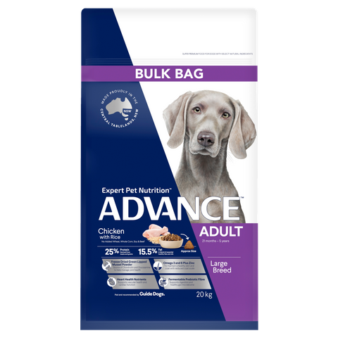 ADVANCE DOG LARGE PLUS CHICKEN BULK 20KG