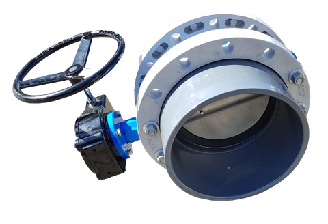 Wafer Cast-Iron Butterfly Valves Gearbox