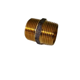 Brass Hex Nipple 15mm